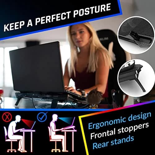 KLIM Wind Laptop Cooling Pad Support 11-17 Inch Laptops | Powerful, Quiet, Slim Design thumbnail 5