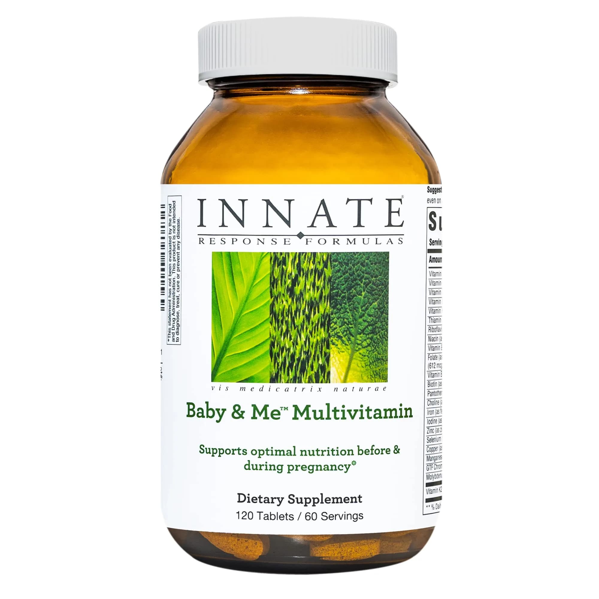 Innate Response Formulas Baby and Me Prenatal Multivitamin 120 Tablets | Supports Mother & Baby Nutrition - main product image
