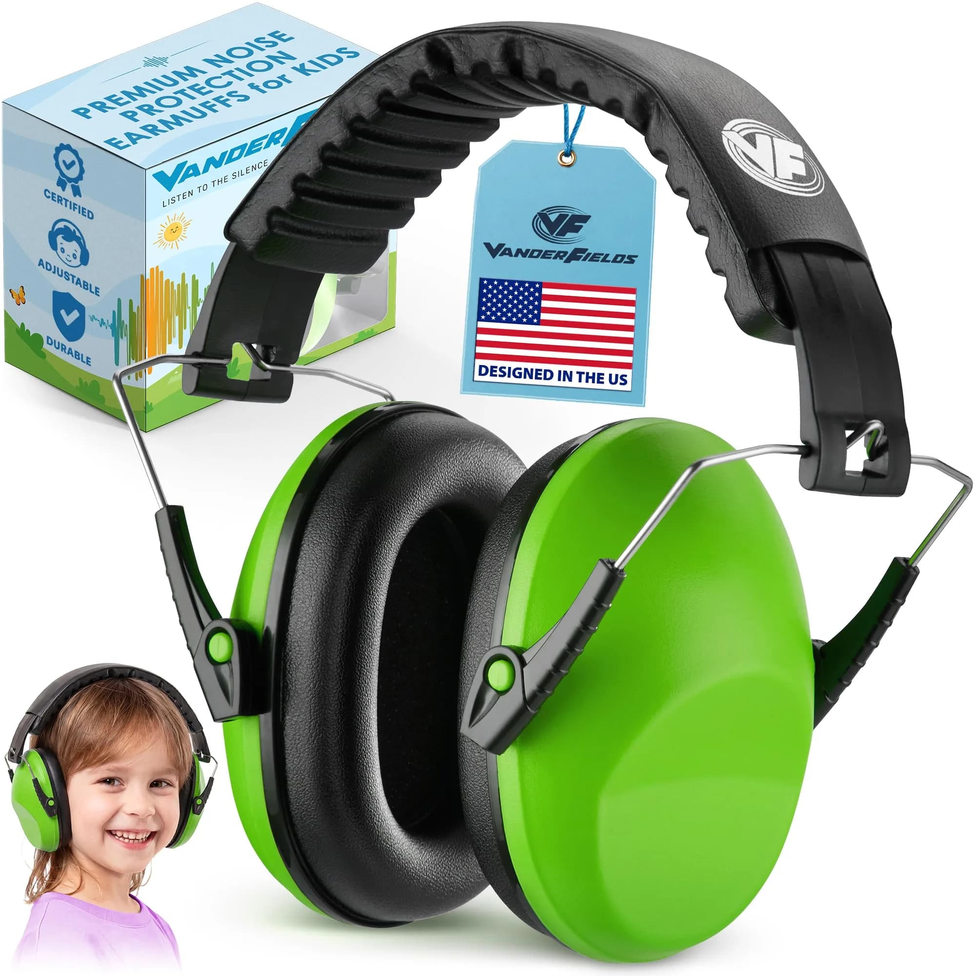 Vanderfields Kids Noise Canceling Headphones - Red Nomad - 240g (8.5 oz) — Green Fields