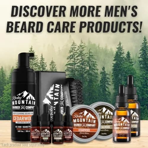 Rocky Mountain Barber Company Sandalwood Mustache & Beard Balm, 2 oz | Nourishing, Natural, Sandalwood Scent thumbnail 3