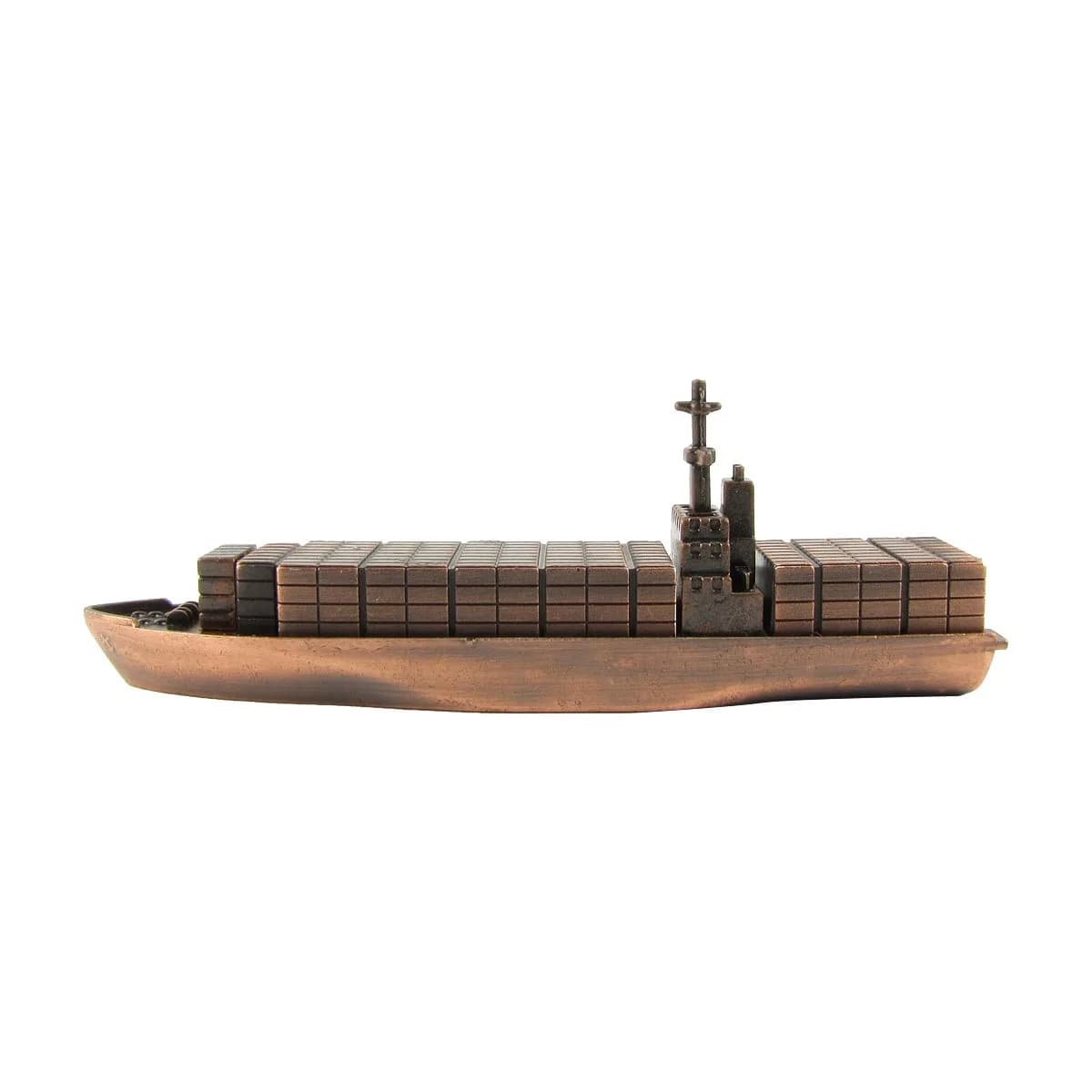IIV Treasure Gurus Container Cargo Ship Model Die Cast Pencil Sharpener | Metal Novelty Office Accessory