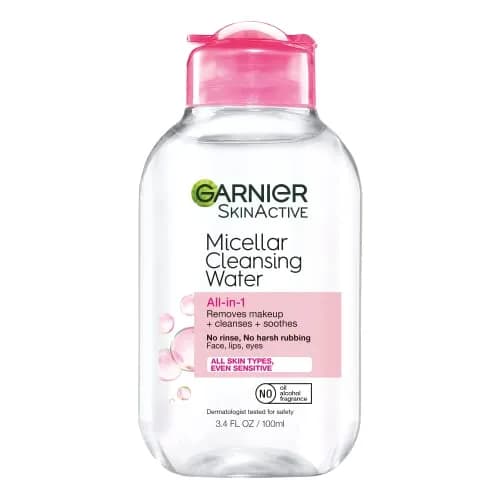 Garnier Micellar Cleansing Water All-in-1 Makeup Remover 100mL (3.4 Fl Oz) | Gentle Cleansing for All Skin Types thumbnail 1