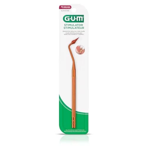 GUM Stimulator Permanent Handle with Rubber Tip | Eco-Friendly Dental Massager for Healthy Gums thumbnail 5