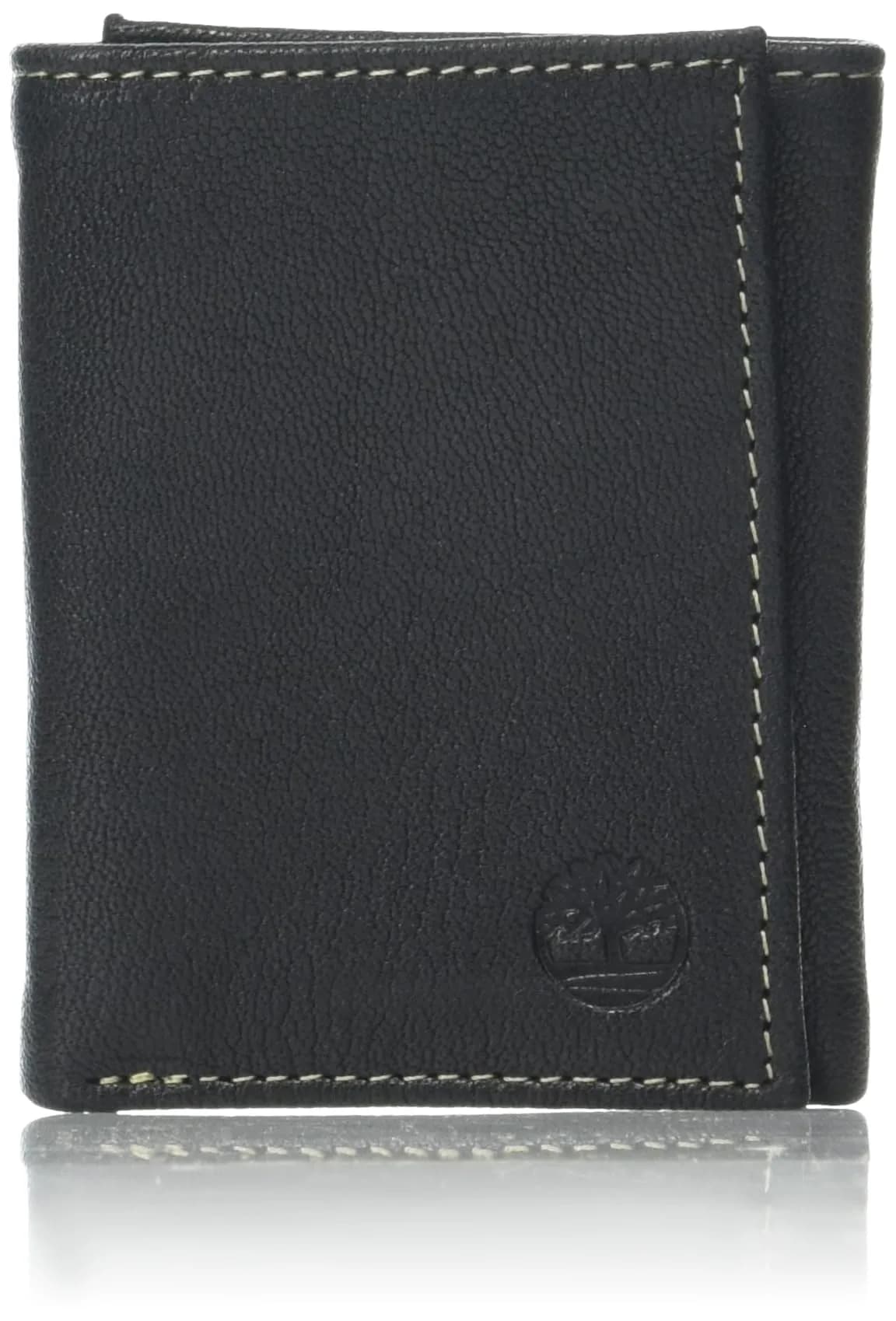 Timberland Men's Genuine Leather RFID Blocking Trifold Wallet Black | 3-inch (7.62 cm) Length - main product image