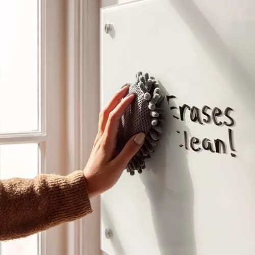 U Brands Microfiber Shag Dry Erase Eraser 4" x 6" | Washable & Soft for Whiteboards thumbnail 6
