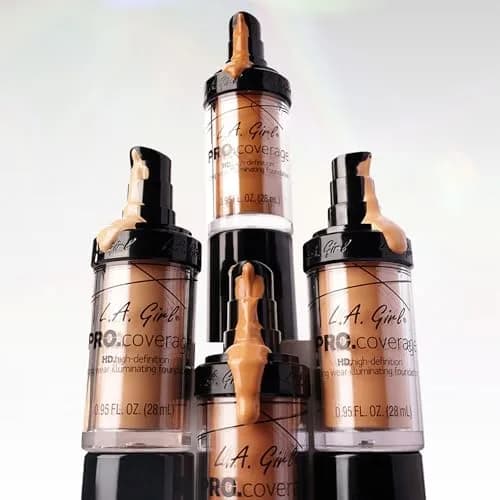 L.A. Girl Pro Coverage Liquid Foundation Tan 28.08ml (0.95 Fl Oz) | Dewy, Radiant Finish thumbnail 6