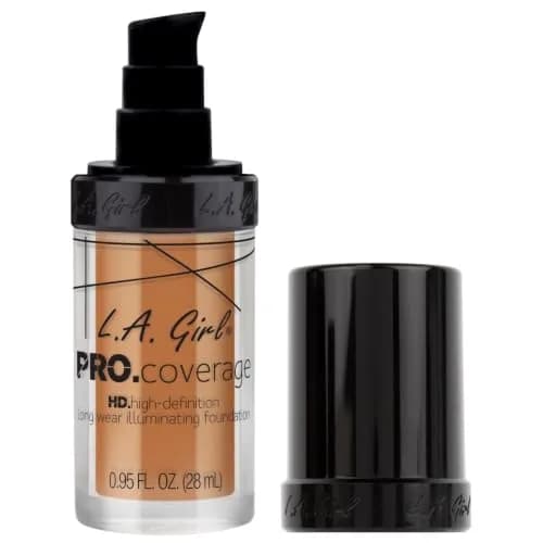 L.A. Girl Pro Coverage Liquid Foundation Tan 28.08ml (0.95 Fl Oz) | Dewy, Radiant Finish thumbnail 2