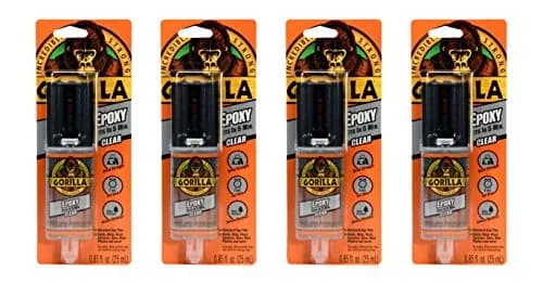 Gorilla 2 Part Epoxy, Clear, 0.85 Fl Oz Syringe | 5 Min Set, Strong Bonding thumbnail 1