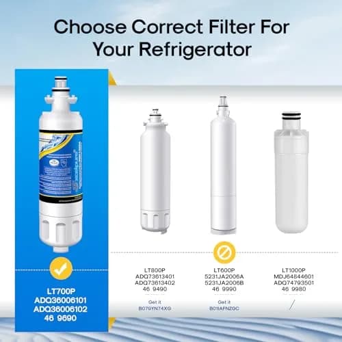 EXCELPURE DA29-00003G Refrigerator Water Filter 4 Pack | 0.5 Micron Carbon Purity & NSF Certified thumbnail 2