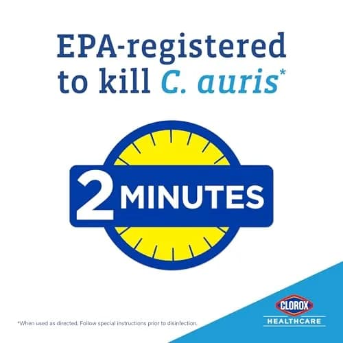 Clorox Healthcare Hydrogen Peroxide Disinfecting Wipes 1395 Count (Pack of 9) | EPA Registered Kills C. auris & MRSA thumbnail 3