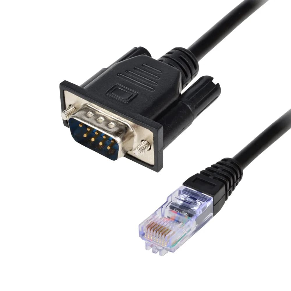 LFHUKEJI RJ45 to DB9 Serial Console Cable 2.99 m (9.8 Ft) | Connects Routers & Switches — 3.3FT