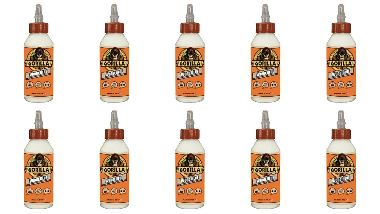 Gorilla Wood Glue, Fast Clamp, Water Resistant PVA, 236.6ml (8 fl oz) | Bonds Wood for Indoor & Outdoor Projects — 8 oz