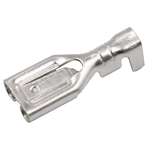 Baomain 100-Pack 6.3mm Female Spade Connectors Non-Insulated Terminals | Reliable Automotive & DIY Wiring thumbnail 1