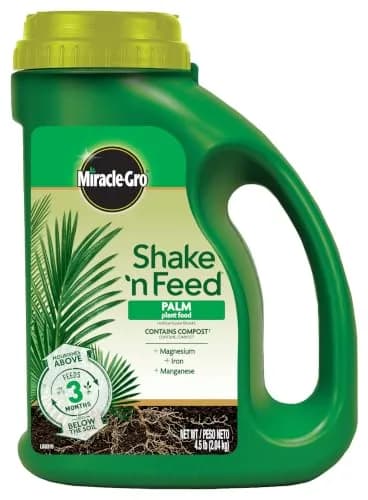 Miracle-Gro Shake 'N Feed Palm Plant Food 4.5 lb. | Supports lush palms & tropical plants thumbnail 1