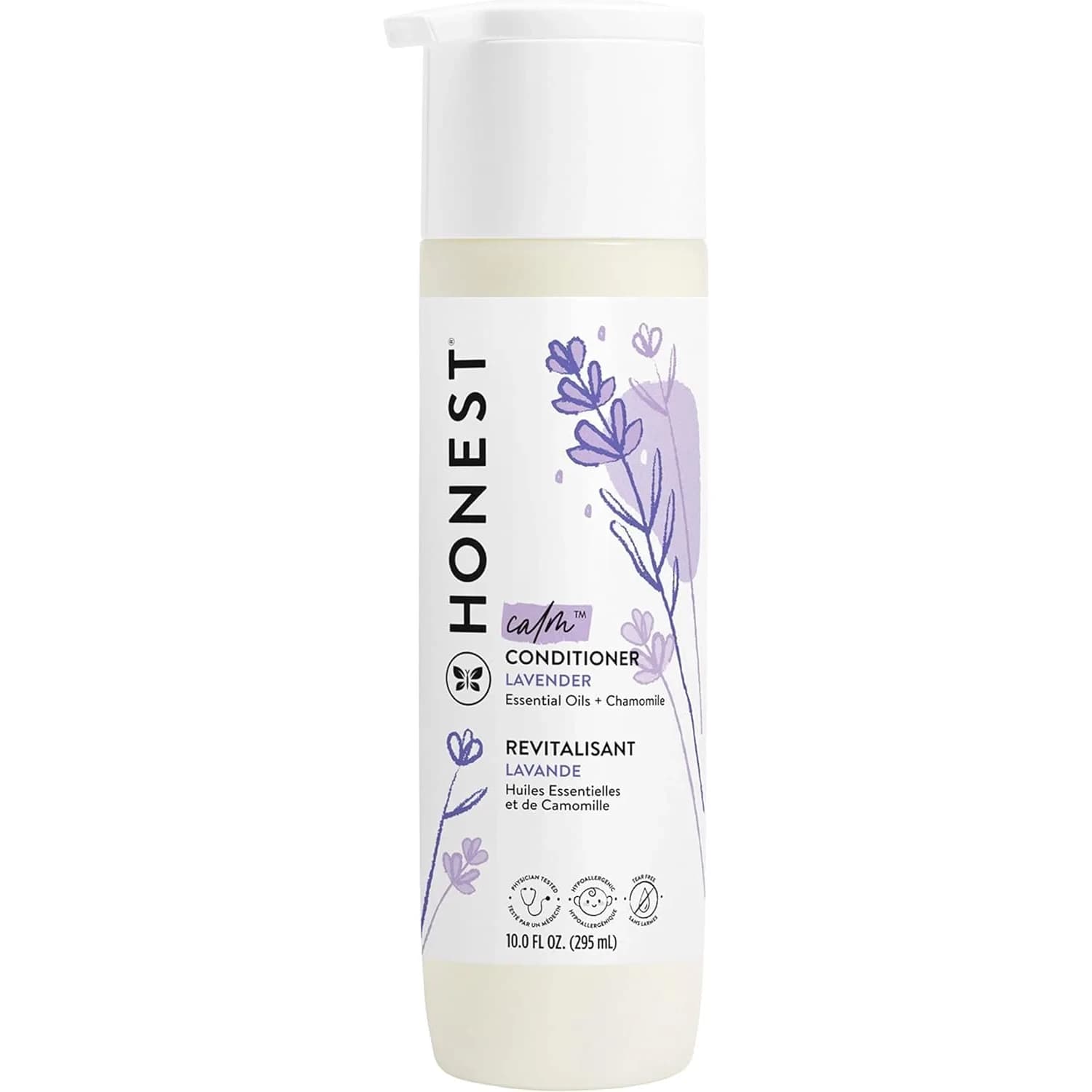 The Honest Company Conditioner, Hypoallergenic, Lavender Calm, 296ml (10 fl oz) | Gentle, Tear-Free Formula for All Hair Types