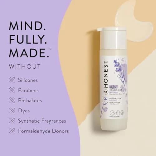 The Honest Company Conditioner, Hypoallergenic, Lavender Calm, 296ml (10 fl oz) | Gentle, Tear-Free Formula for All Hair Types thumbnail 5