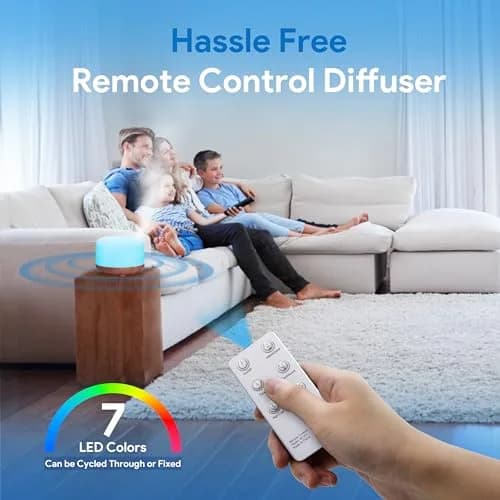 ASAKUKI 500ML Essential Oil Diffuser for Home | 150ml (5oz) Capacity, 10W, 18-Hour Runtime thumbnail 5