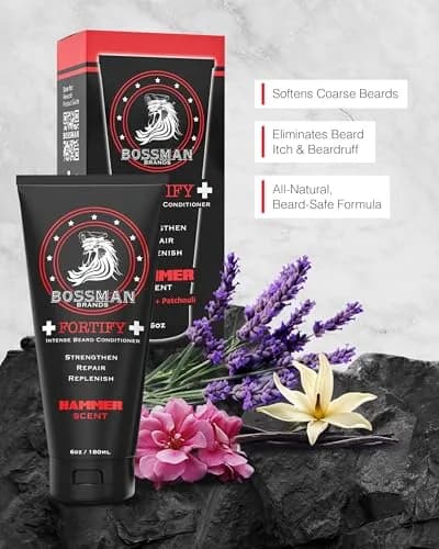 Bossman Fortify Intense Beard Conditioner Hammer 118ml (4 Fl Oz) | Strengthens, Thickens, Moisturizes thumbnail 2