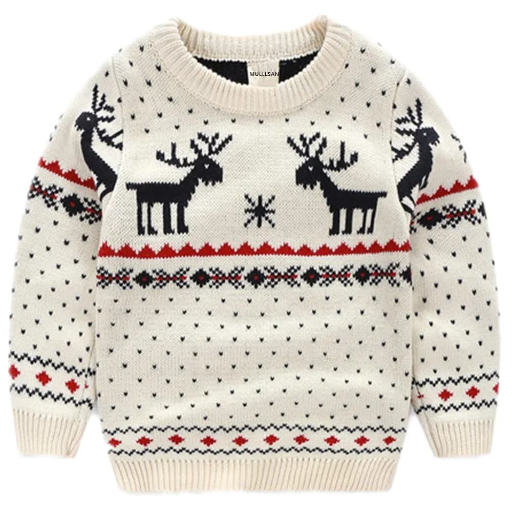 MULLSAN Children's Fireplace Sweater 5T | Cozy Christmas Gift for Boys & Girls - main product image