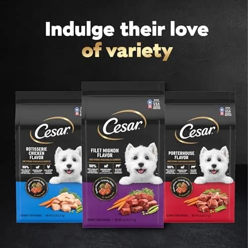 Cesar Small Breed Dry Dog Food Filet Mignon & Spring Vegetables 2.7 lb | Gourmet Nutrition for Small Dogs thumbnail 9