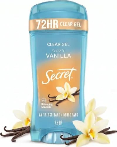 Secret Fresh Antiperspirant Deodorant for Women, Cozy Vanilla Scent, 72hr Protection, Clear Gel 73ml (2.6 oz) thumbnail 1