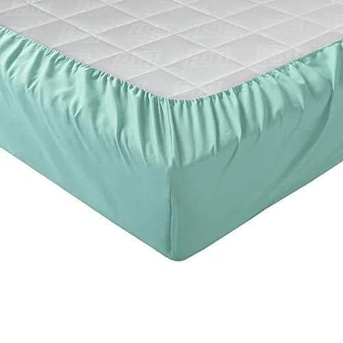 Comfort Spaces Microfiber Deep Pocket Full Sheet Set 4 pcs Aqua | 14-inch Pocket Depth, Solid Color thumbnail 4