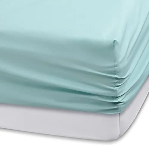 Comfort Spaces Microfiber Deep Pocket Full Sheet Set 4 pcs Aqua | 14-inch Pocket Depth, Solid Color thumbnail 3