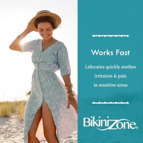 Bikini Zone Medicated After Shave Gel with Lidocaine 1 Oz | Soothes Razor Burn & Bumps thumbnail 4