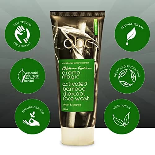 Aroma Magic Activated Charcoal Face Wash 100ml (3.38 Fl Oz) | Deep Cleansing for Oily & Impure Skin thumbnail 4