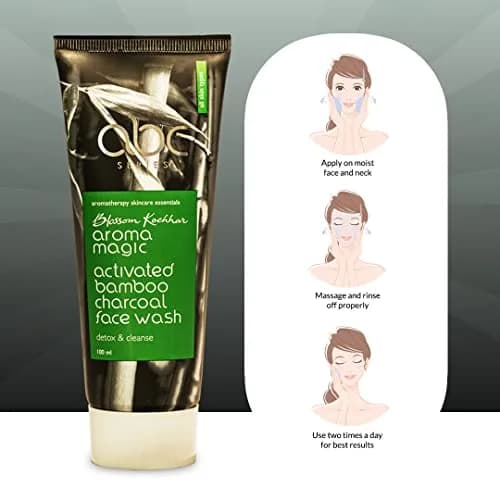 Aroma Magic Activated Charcoal Face Wash 100ml (3.38 Fl Oz) | Deep Cleansing for Oily & Impure Skin thumbnail 5