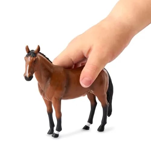 Terra by Battat Quarter Horse Family Toy Set | 4 Realistic Miniature Figures for Kids 3+ thumbnail 3