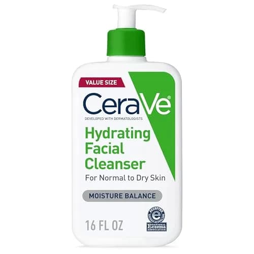 CeraVe Hydrating Cleanser with Hyaluronic Acid & Ceramides, Face Wash for Dry Skin, 473ml (16 Fl Oz) thumbnail 1