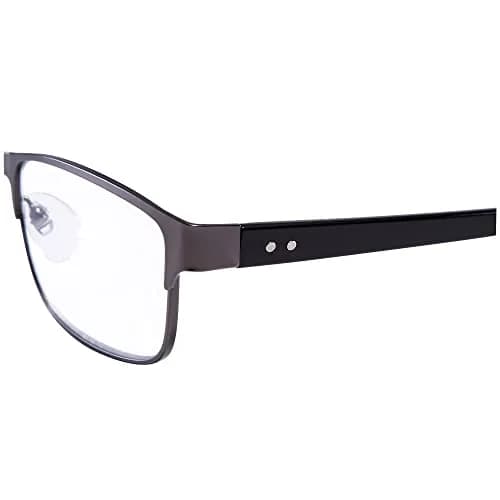 EYEGUARD Metal Deluxe Rectangular Reading Glasses 2.25 Diopters | Stainless Steel Frame thumbnail 8