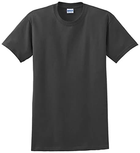 Gildan Heavy Cotton 100% Cotton Pocket T-Shirt 5300 S Charcoal | Durable, Comfortable & USA Imported thumbnail 1