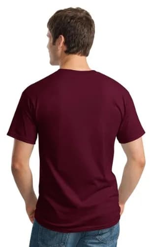Gildan Heavy Cotton 100% Cotton Pocket T-Shirt 5300 S Charcoal | Durable, Comfortable & USA Imported thumbnail 2