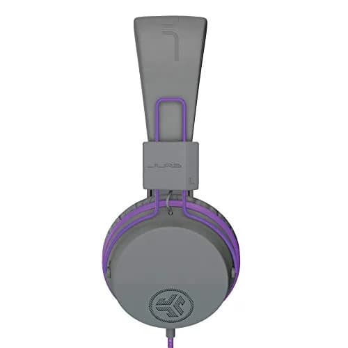 JLab JBuddies Studio Kids Wired On-Ear Headphones | 40mm Dynamic Drivers, 85dB Volume Limiter, Graphite/Purple thumbnail 2