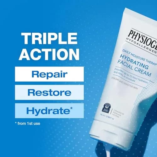 PHYSIOGEL Daily Moisture Therapy Hydrating Facial Cream 75ml (2.5 Fl Oz) | 72-Hour Hydration for Sensitive Skin thumbnail 4