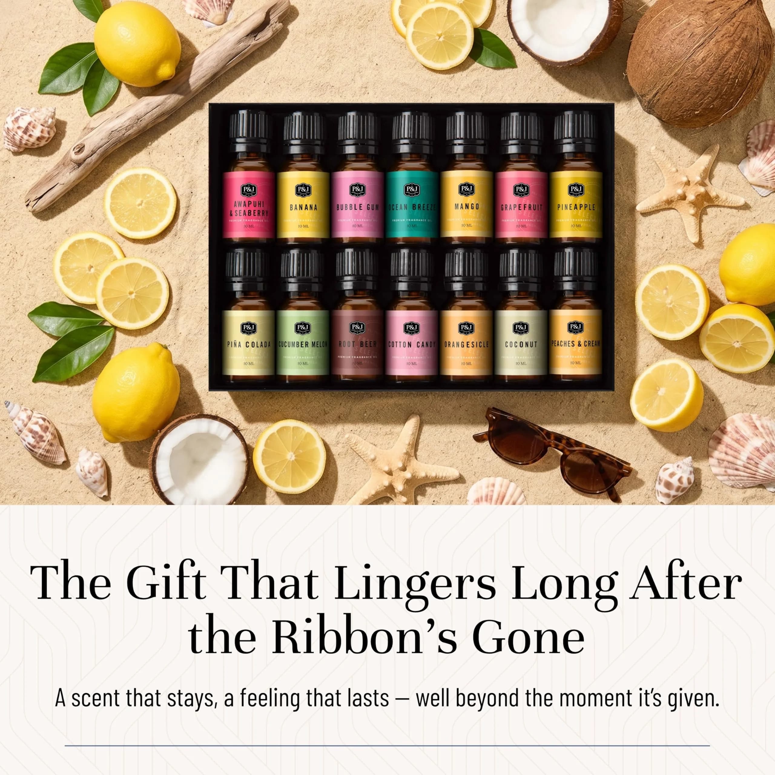 P&J Trading Summer Fragrance Oil Set for Candle Making, Diffuser & Soap Making (14 x 10ml Bottles) thumbnail 5