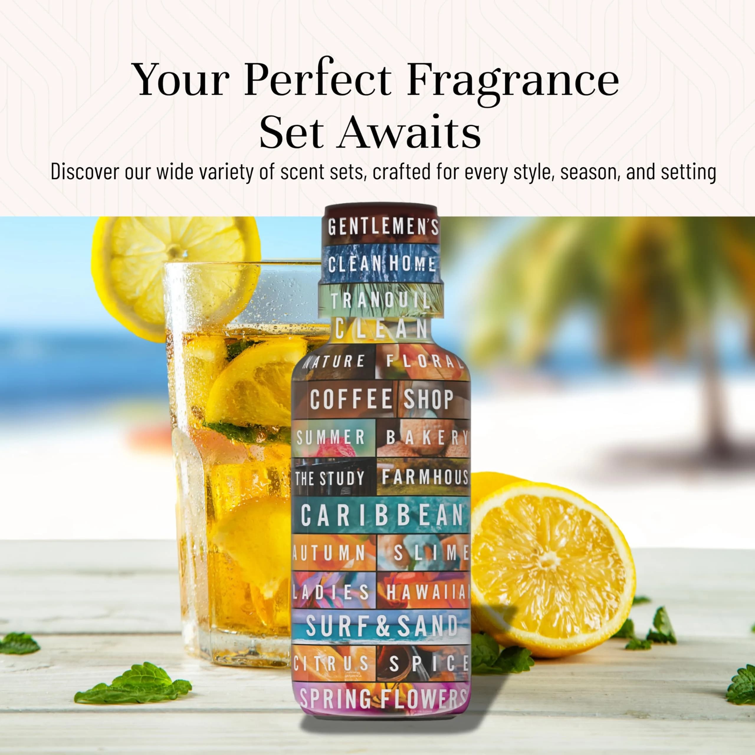 P&J Trading Summer Fragrance Oil Set for Candle Making, Diffuser & Soap Making (14 x 10ml Bottles) thumbnail 7