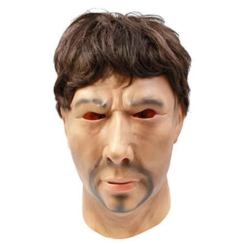 CreepyParty Strong Man Mask for Adults | Natural Latex Character Costume Mask thumbnail 1