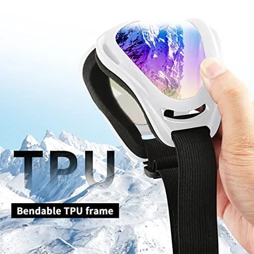 COOLOO Ski Goggles 2 Pack UV400 Impact-Resistant Snowboard & Ski Goggles for Men Women Kids thumbnail 4