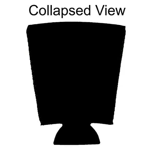 Coolie Junction Palm Tree Sunset Pint Glass Coolie (Black) | Collapsible neoprene drink insulator for 16 oz glasses thumbnail 2