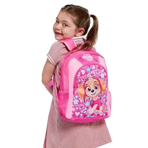 Paw Patrol Skye Backpack for Girls | Kids School Bags | Vibrant Pink & Multicolor thumbnail 2