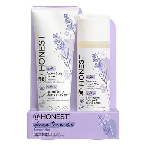 The Honest Company Shampoo Body Wash & Lotion, Lavender Calm, 18.5 Fl Oz | Gentle, Tear-Free, Naturally Derived thumbnail 1
