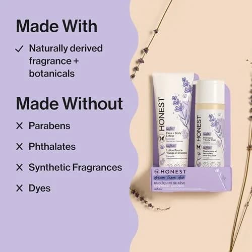 The Honest Company Shampoo Body Wash & Lotion, Lavender Calm, 18.5 Fl Oz | Gentle, Tear-Free, Naturally Derived thumbnail 5