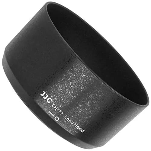 JJC LH-77 Dedicated Lens Hood for Nikon AF-P DX NIKKOR 70-300mm f/4.5-6.3G ED VR | Replaces Nikon HB-77, Black thumbnail 1