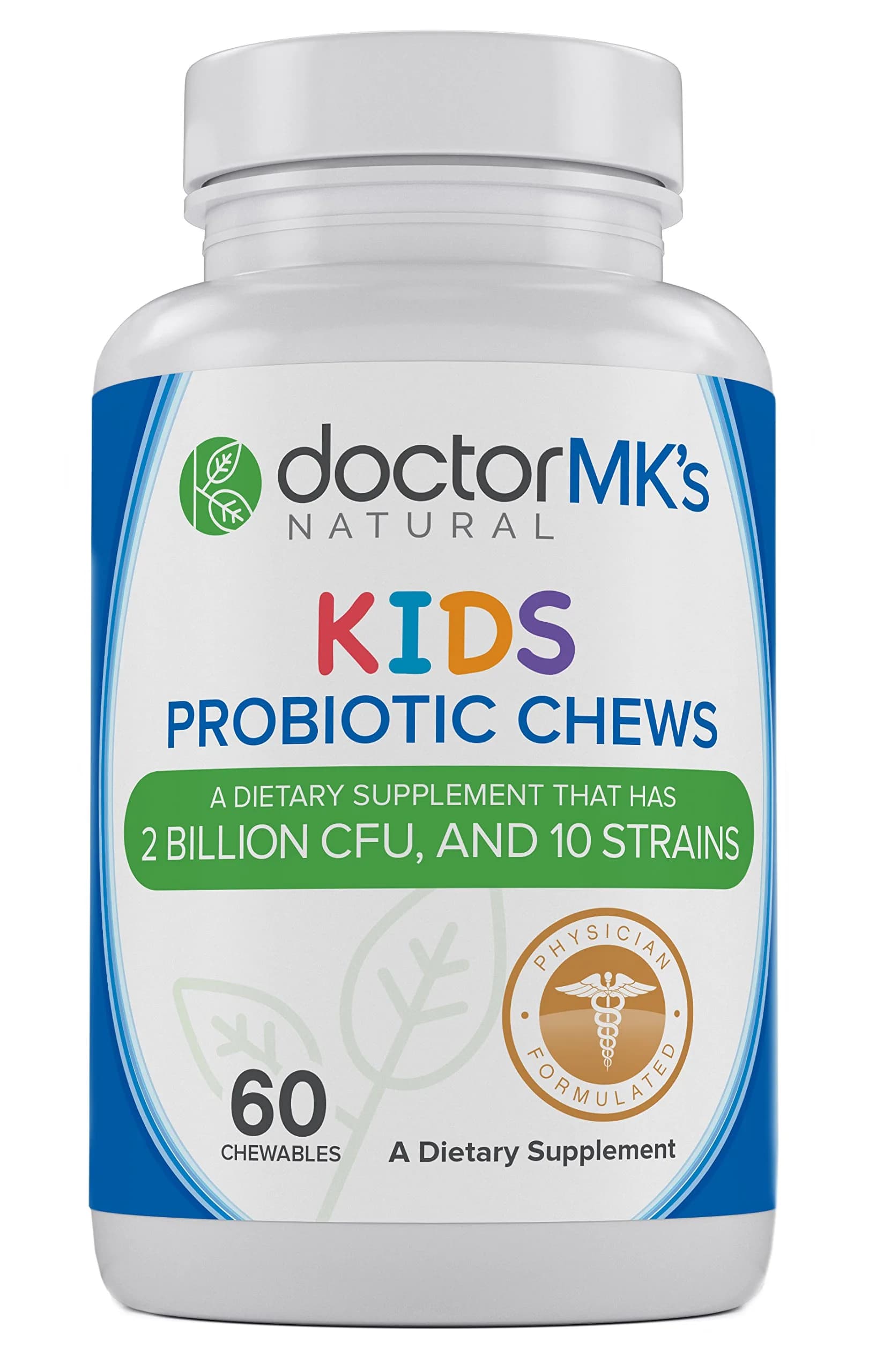 doctor MK's NATURAL Kids Probiotics Chewable Berry | Sugar Free, 60 Tablets, Tastes Like Candy — Chewable
