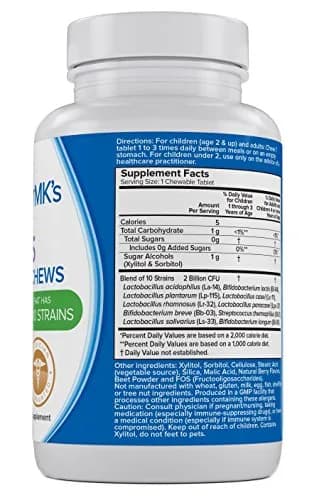 doctor MK's NATURAL Kids Probiotics Chewable Berry | Sugar Free, 60 Tablets, Tastes Like Candy thumbnail 3
