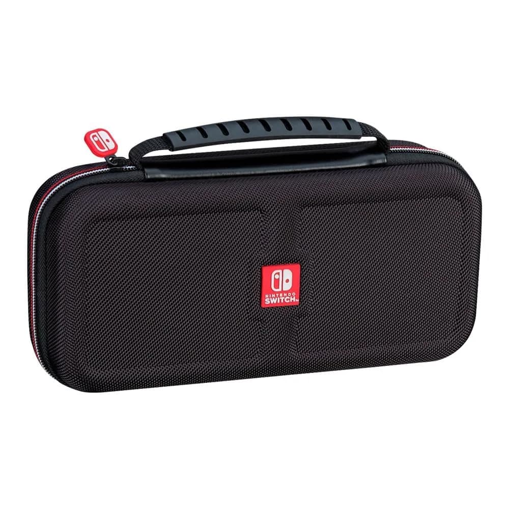 Game Traveler Deluxe Licensed Travel Case for Nintendo Switch OLED, Switch & Lite | Black Ballistic Nylon with Stand & 8 Game Slots - main product image