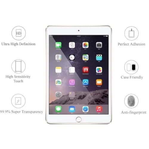 Ailun 2Pack Screen Protector for iPad Mini 1/2/3 | Tempered Glass, High Transparency, Scratch Resistant thumbnail 4